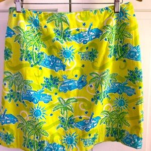 Vintage Lilly Pulitzer Cruisin’ Car skirt